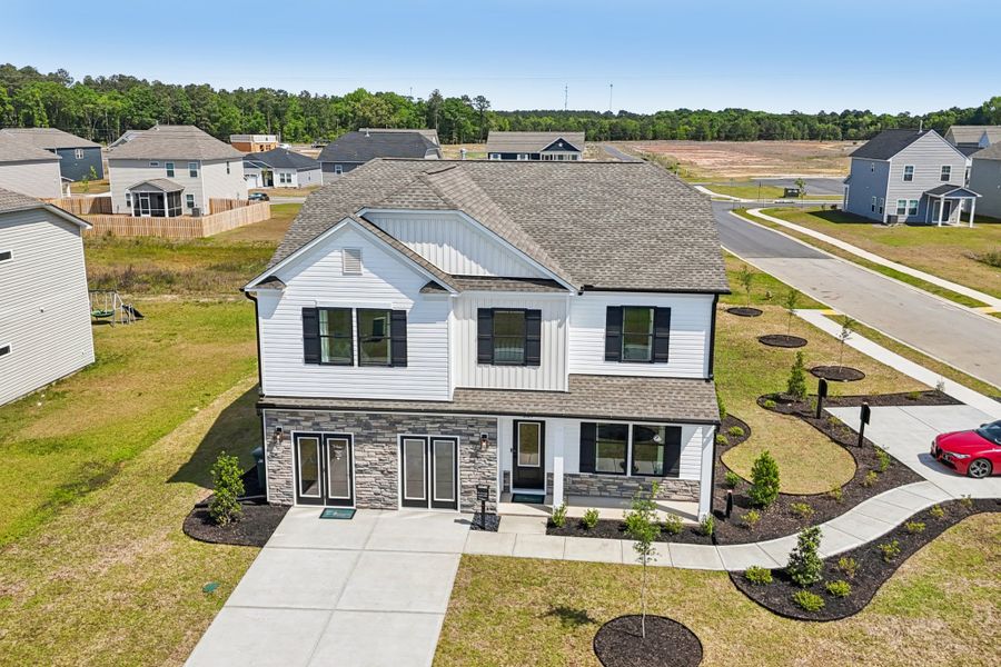 Representative exterior photo of a completed home built from the Bradley II by Great Southern Homes in Sedona, Greenville, SC (Image 44).