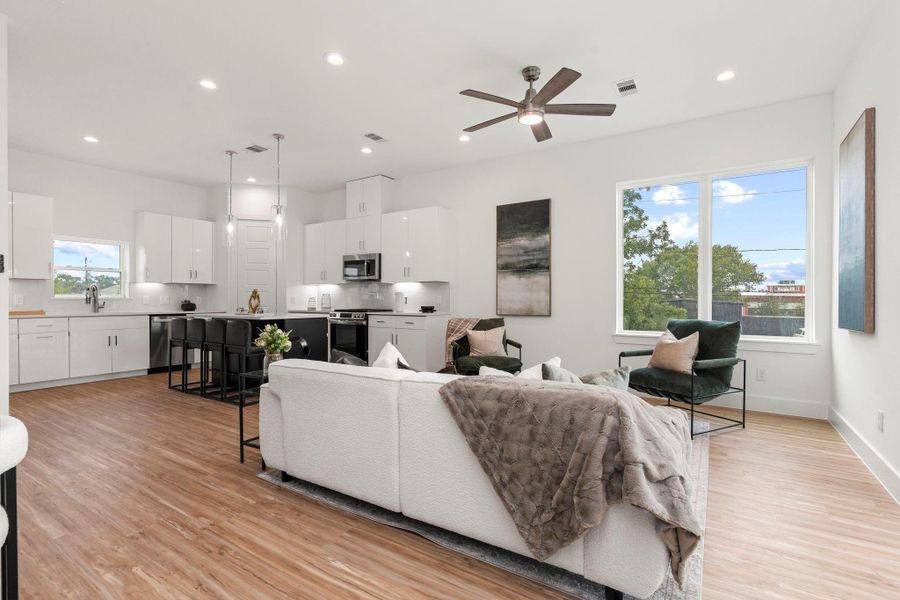 Furnished interior view inside a new home in , Houston (Image 15).