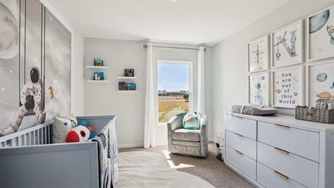 Furnished interior view inside a new home in Lake Deer Estates, Poinciana (Image 31).