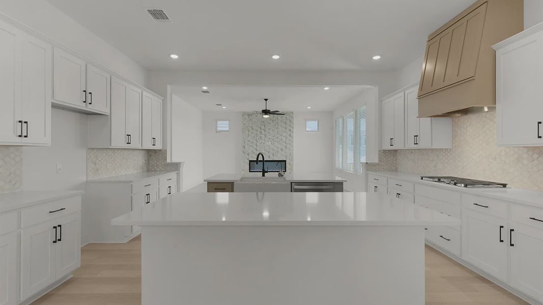 Representative furnished interior of a home built from the Cornell by Chesmar Homes in Crescent Bluff, Georgetown (Image 7).