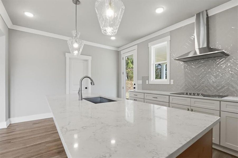 Furnished interior view inside a new home in , Statham (Image 16).