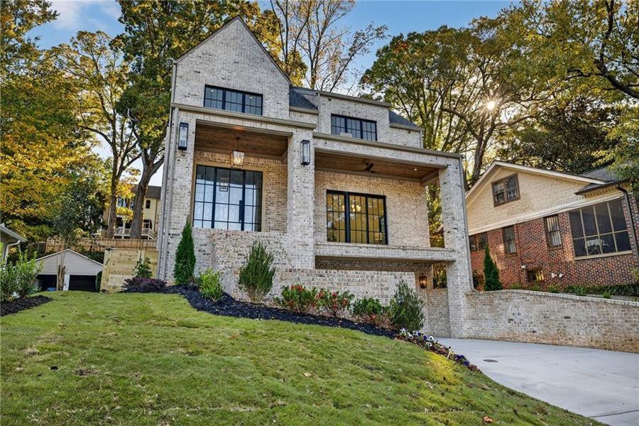 Front exterior of a new home in , Atlanta, GA, highlighting curb appeal (Image 2).