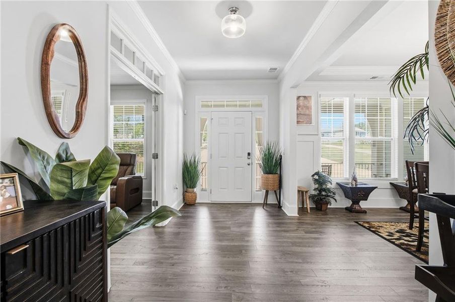 Furnished interior view inside a new home in , Newnan (Image 54).