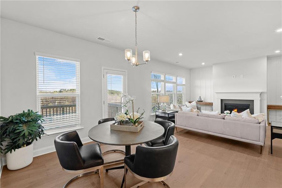 Furnished interior view inside a new home in Sierra Creek, Hoschton (Image 19).