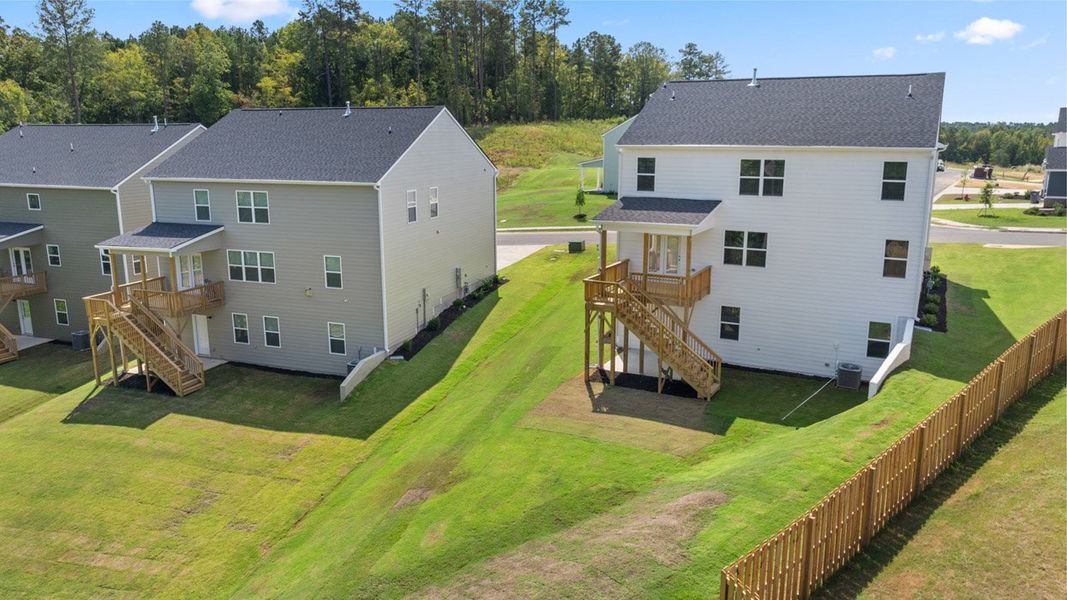 Exterior details and patio area of a home in Southwind Village, Evans (Image 28). Exterior details and patio area of a home in Southwind Village, Evans (Image 28).
