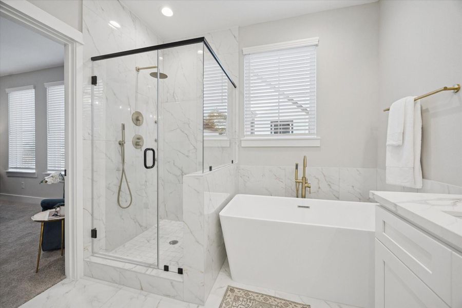 Furnished interior view inside a new home in , Houston (Image 32).