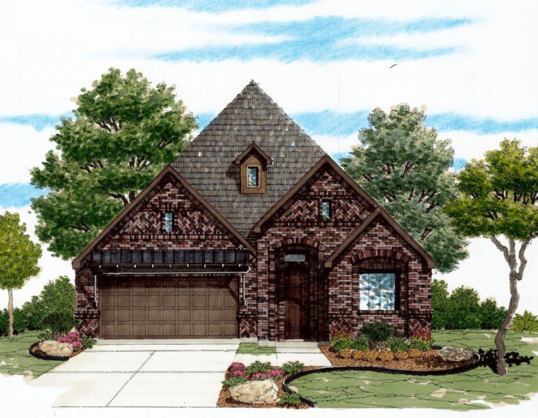 Representative rendering of the exterior for the 2830 by Texas Homes (Image 3).