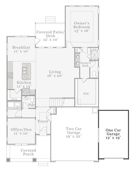 Craftsman & European Optional - 3rd Car Garage