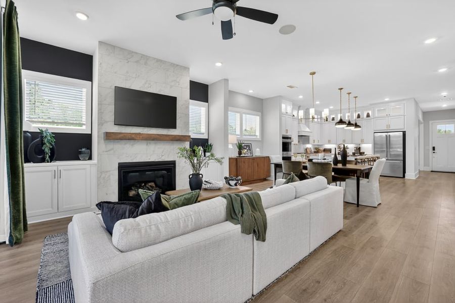 Representative furnished interior of a home built from the Santorini by Taylor Morrison in Towson Village, Peachtree City (Image 22).