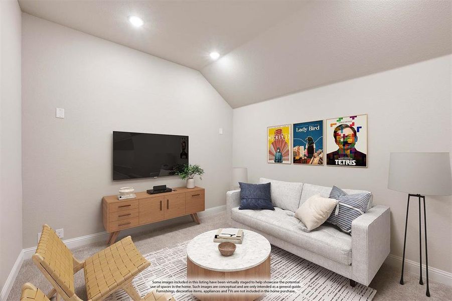 Furnished interior view inside a new home in East Oak Creek 50-55, Commerce (Image 9). Furnished interior view inside a new home in East Oak Creek 50-55, Commerce (Image 9).