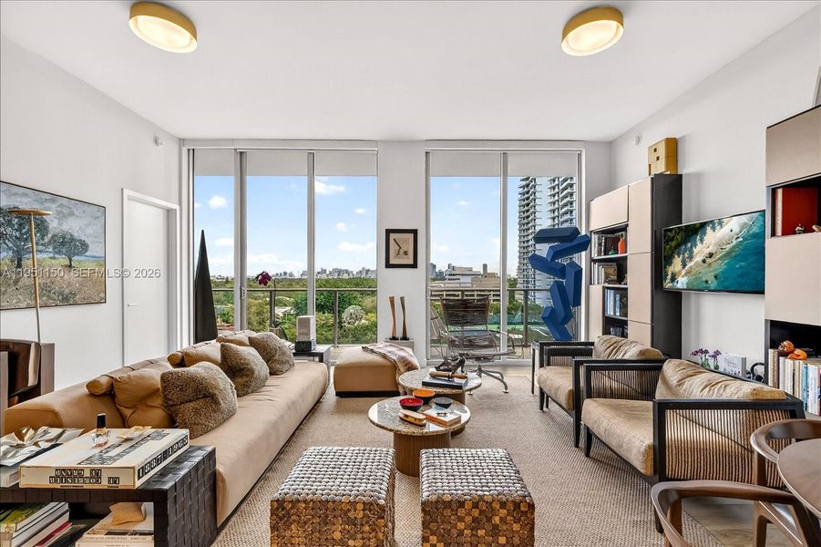 Furnished interior view inside a new home in , Miami (Image 5).
