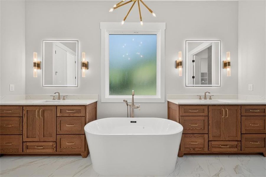 Furnished interior view inside a new home in , Cumming (Image 10).