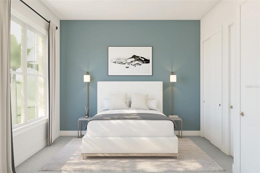 Furnished interior view inside a new home in Preserve at Deer Lakes, Sanford (Image 8).