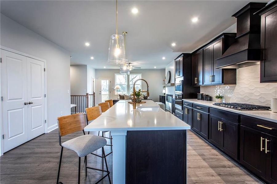 Furnished interior view inside a new home in Towne Village at Suwanee Dam, Sugar Hill (Image 11). Furnished interior view inside a new home in Towne Village at Suwanee Dam, Sugar Hill (Image 11).