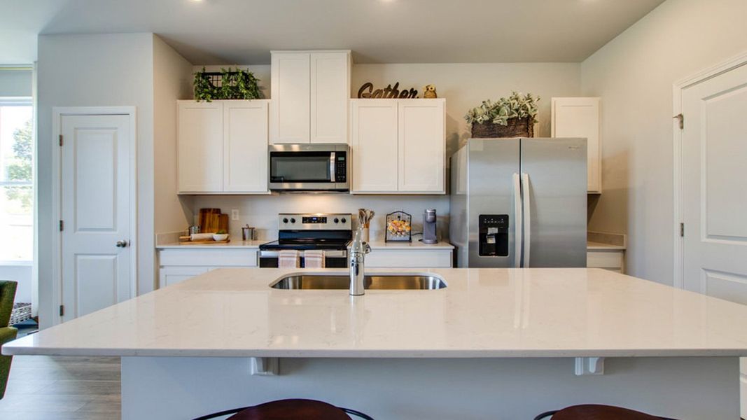 Furnished interior view inside a new home in Woodbridge Glen Townhomes, Lebanon (Image 3).