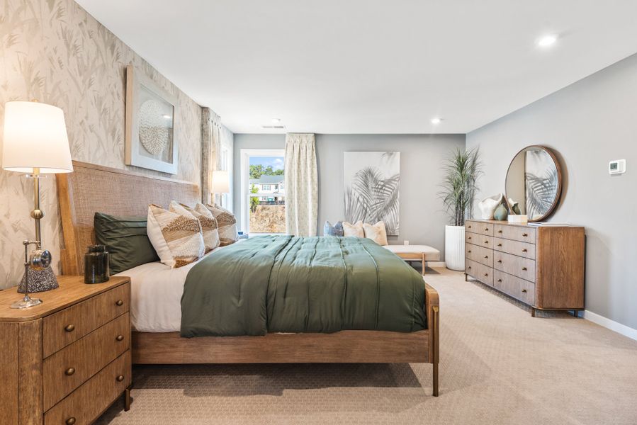 Representative furnished interior of a home built from the Greenbriar by Fischer Homes in Sage Woods, Dallas (Image 28).