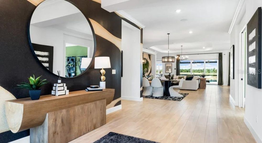 Furnished interior view inside a new home in Esplanade at Center Lake Ranch, St. Cloud (Image 12). Furnished interior view inside a new home in Esplanade at Center Lake Ranch, St. Cloud (Image 12).