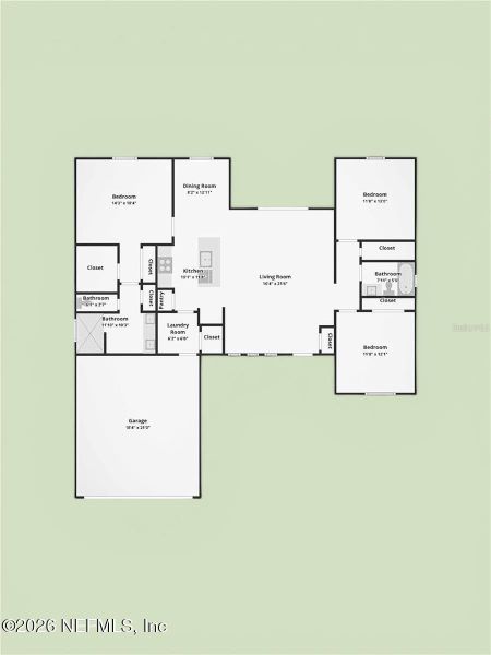 2D floor plan layout of this home in , Palm Coast, FL (Image 5).