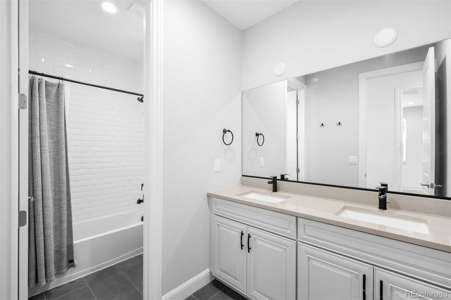 Shared upper- level full bathroom