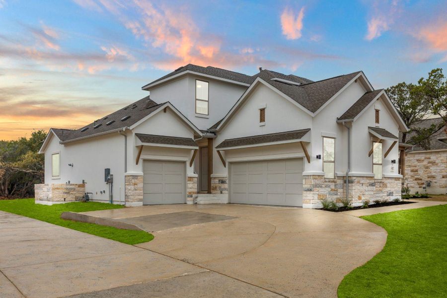 Side of home and driveway