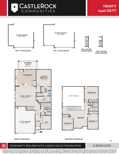 2D floor plan layout for the Trinity by CastleRock Communities in McCartney Center, Casa Grande, AZ (Image 4). 2D floor plan layout for the Trinity by CastleRock Communities in McCartney Center, Casa Grande, AZ (Image 4).