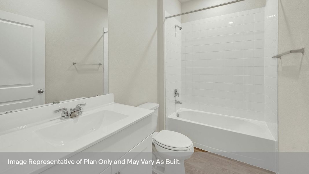 Representative furnished interior of a home built from the The Midland by D.R. Horton in Bollinger, Maxwell (Image 6).