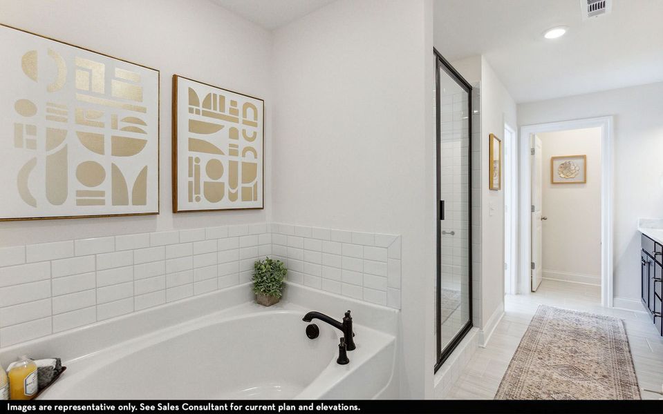 Furnished interior view inside a new home in McCain's Station, Gallatin (Image 21).