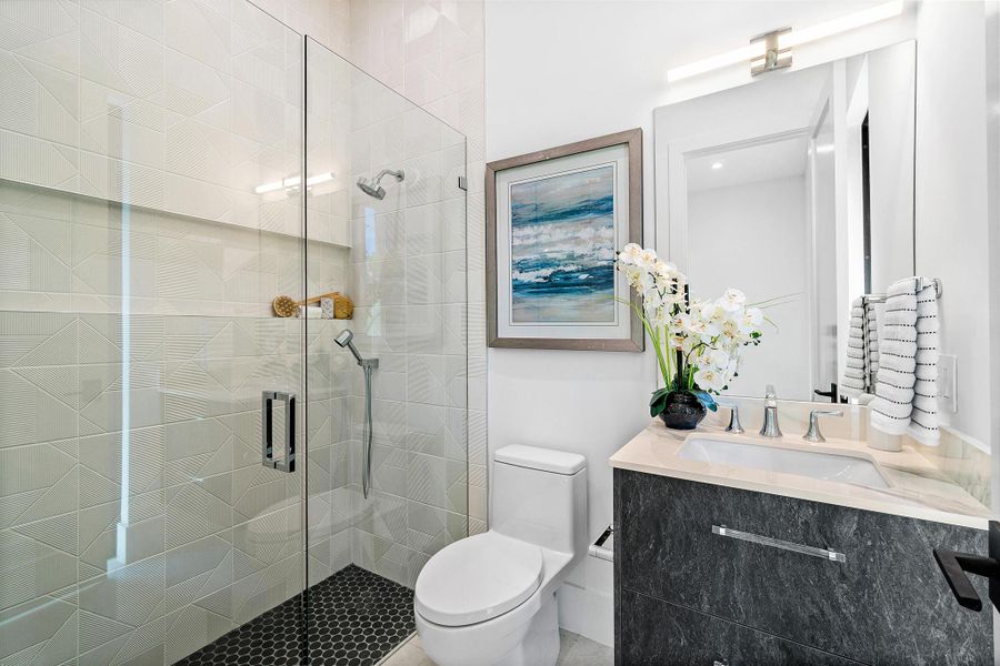 Furnished interior view inside a new home in , Delray Beach (Image 11).