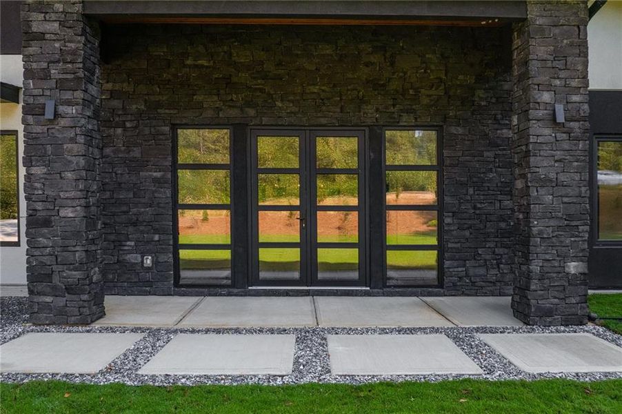 Exterior details and patio area of a home in , Winder (Image 29).