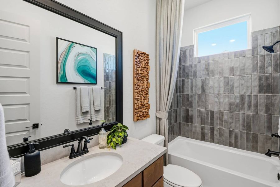 Furnished interior view inside a new home in Prominence, San Antonio (Image 12).