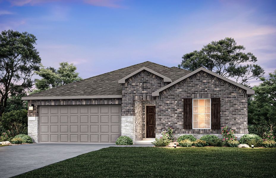 Representative exterior photo of a completed home built from the Rayburn by Centex in Cottonwood Creek, Howe, TX (Image 15).