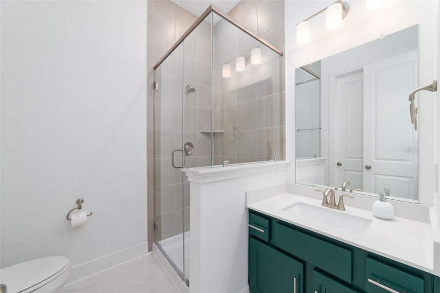 Furnished interior view inside a new home in Pomona 70' - Section 27, Manvel (Image 22).