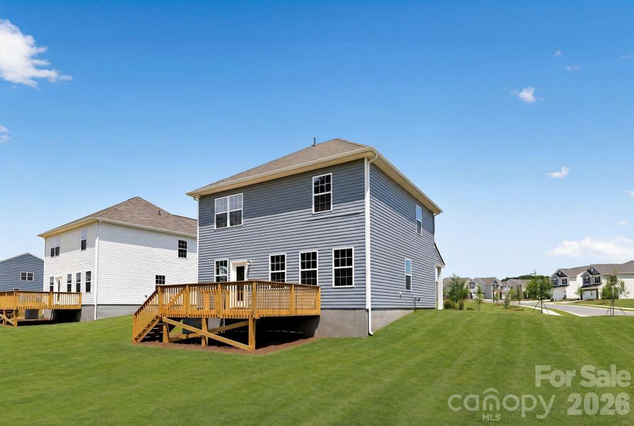 Exterior details and patio area of a home in Shannon Woods, Maiden (Image 3).