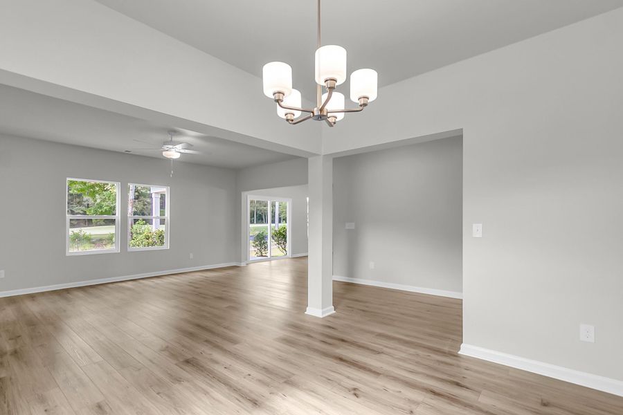 Spacious, unfurnished interior of a new home in Fairway Woods at Wyboo, Manning (Image 18). Spacious, unfurnished interior of a new home in Fairway Woods at Wyboo, Manning (Image 18).