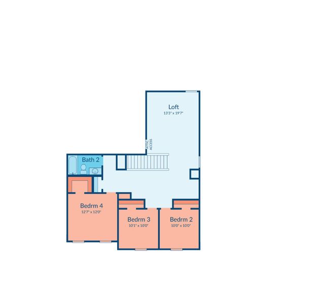 2D floor plan layout of this home in Sofi Lakes, Katy, TX (Image 3). 2D floor plan layout of this home in Sofi Lakes, Katy, TX (Image 3).