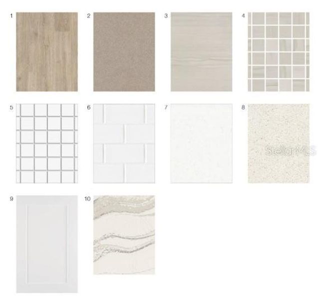 Sample of building materials used in homes in Esplanade at Wellen Park, Englewood (Image 11).