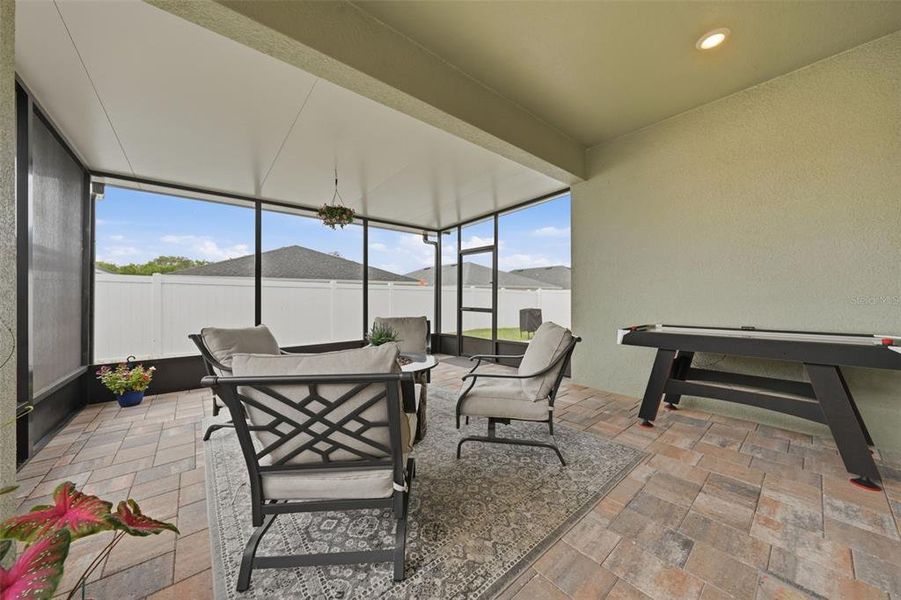 Exterior details and patio area of a home in Geneva Landings, Davenport (Image 4).