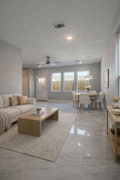 Furnished interior view inside a new home in , Houston (Image 8).