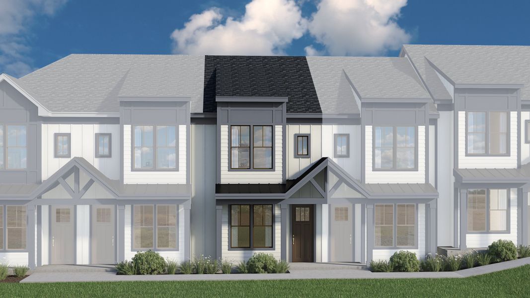 Representative exterior photo of a completed home built from the Hawthorne A, B, C by Veranda Homes in Hawthorne Summit, Greenville, SC (Image 16).