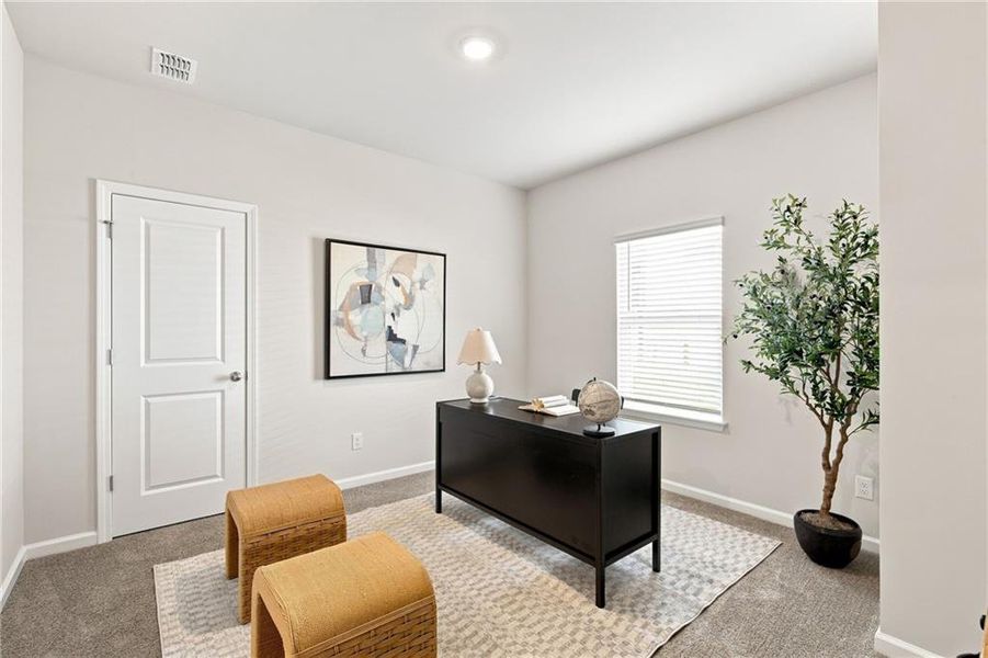 Furnished interior view inside a new home in Parkside at Grayson, Grayson (Image 19).