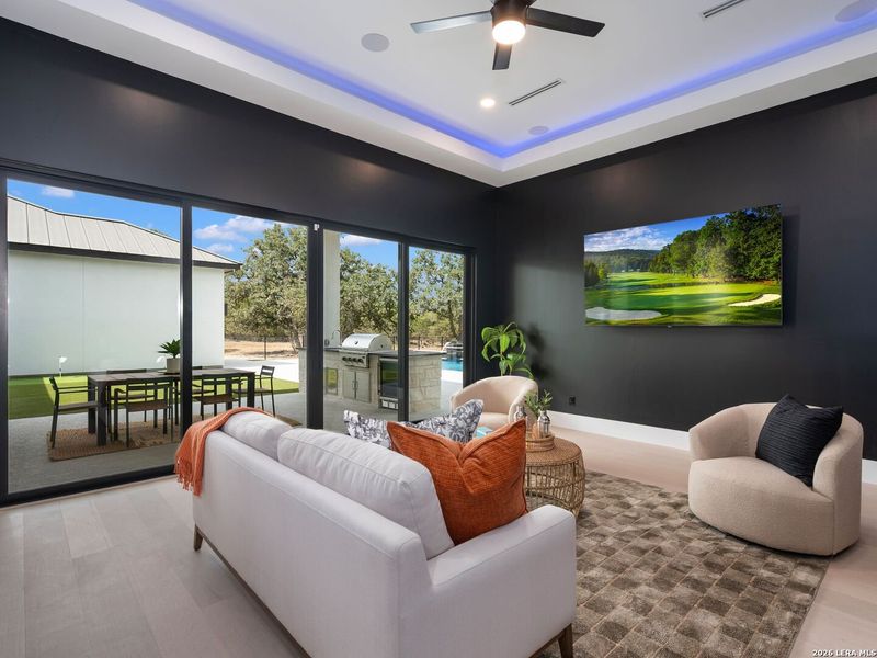 Furnished interior view inside a new home in , Fair Oaks Ranch (Image 39).