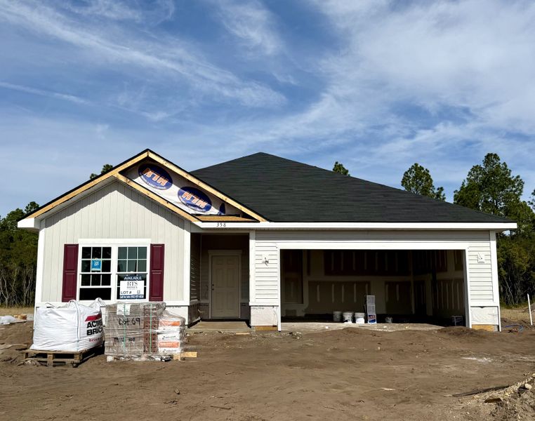 In-progress construction of a new home in The Village at Sassafras, Allenhurst, GA (Image 4).
