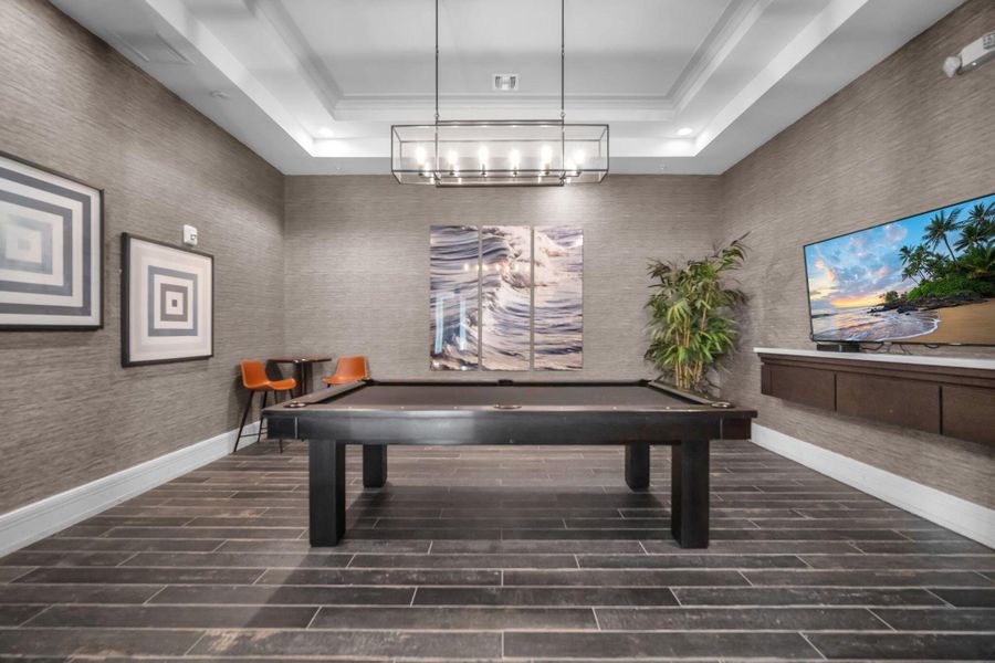 Furnished interior view inside a new home in , Ave Maria (Image 37).