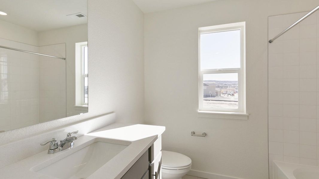 Representative furnished interior of a home built from the Sparrow by D.R. Horton in The Ridge at Lorson Ranch, Colorado Springs (Image 11). Representative furnished interior of a home built from the Sparrow by D.R. Horton in The Ridge at Lorson Ranch, Colorado Springs (Image 11).