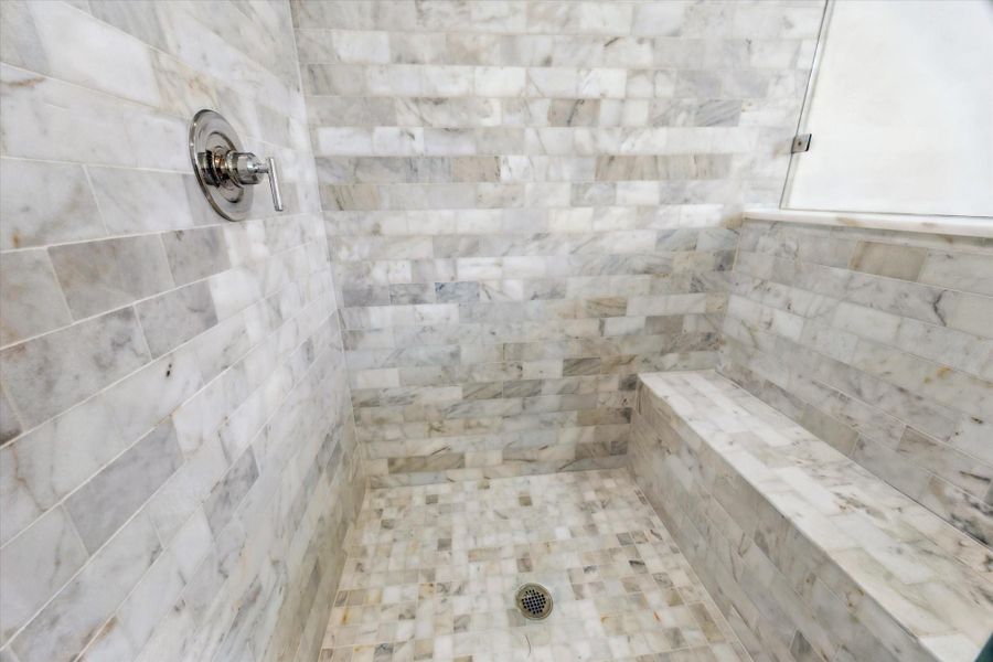 Primary Bathroom's Separate Shower * Bench Seating. Primary Bathroom's Separate Shower * Bench Seating.