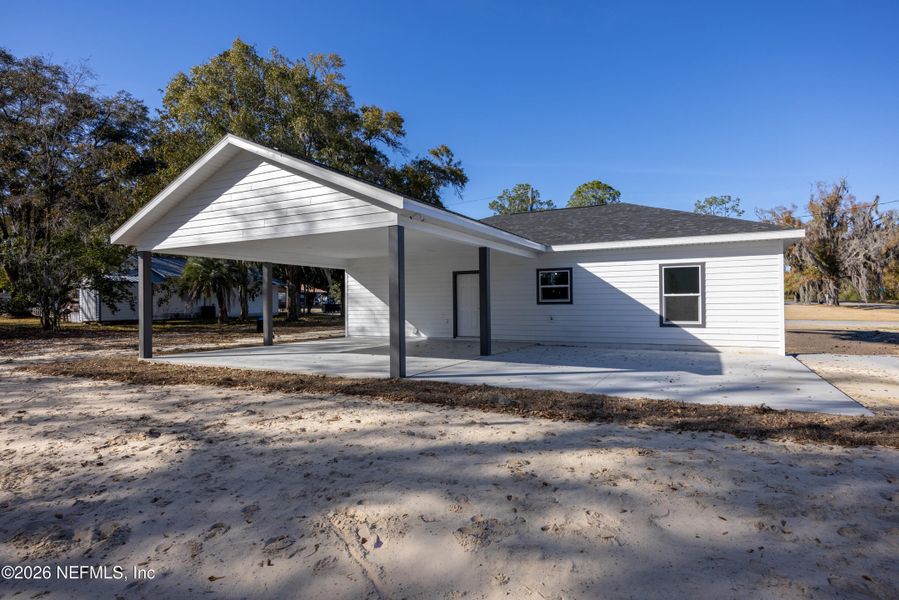 Exterior details and patio area of a home in , Lake Butler (Image 25). Exterior details and patio area of a home in , Lake Butler (Image 25).