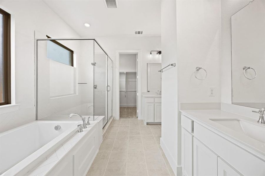 Furnished interior view inside a new home in Chatham Reserve, Providence Village (Image 3).