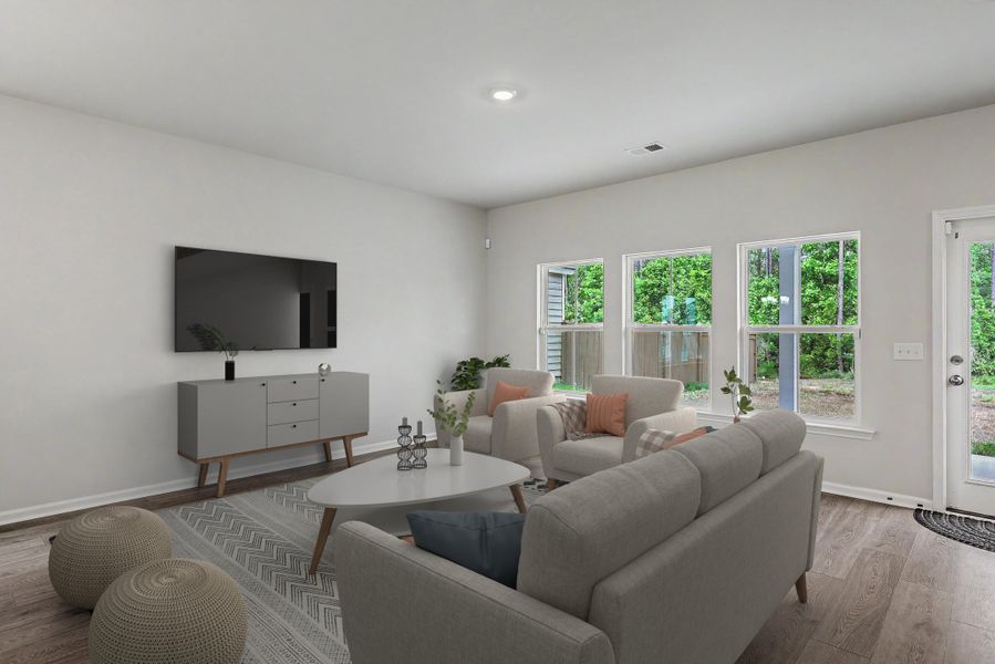 Furnished interior view inside a new home in , Summerville (Image 5).