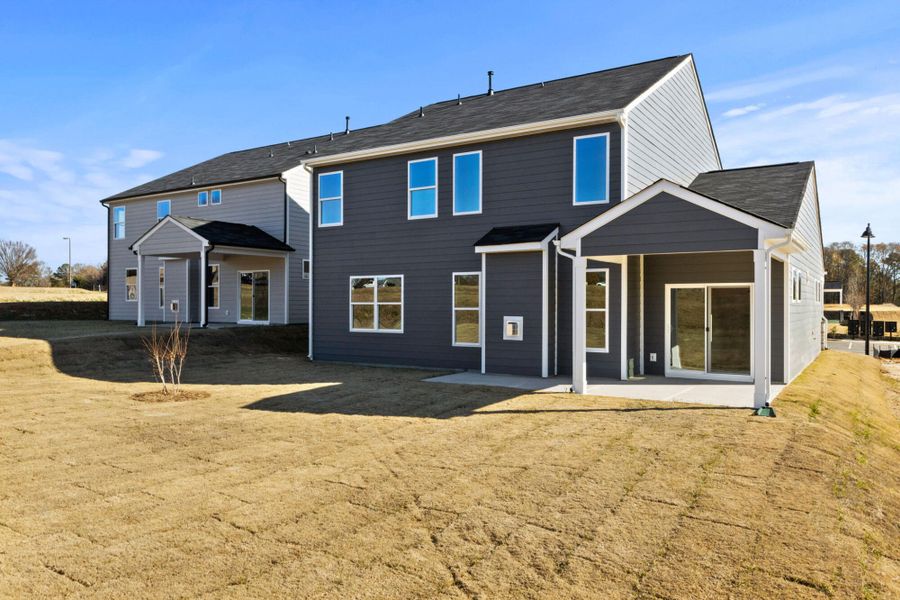 Exterior details and patio area of a home in Founders Club, Moore (Image 20).