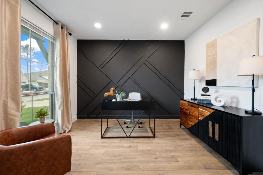 Furnished interior view inside a new home in The Highlands, Porter (Image 33).